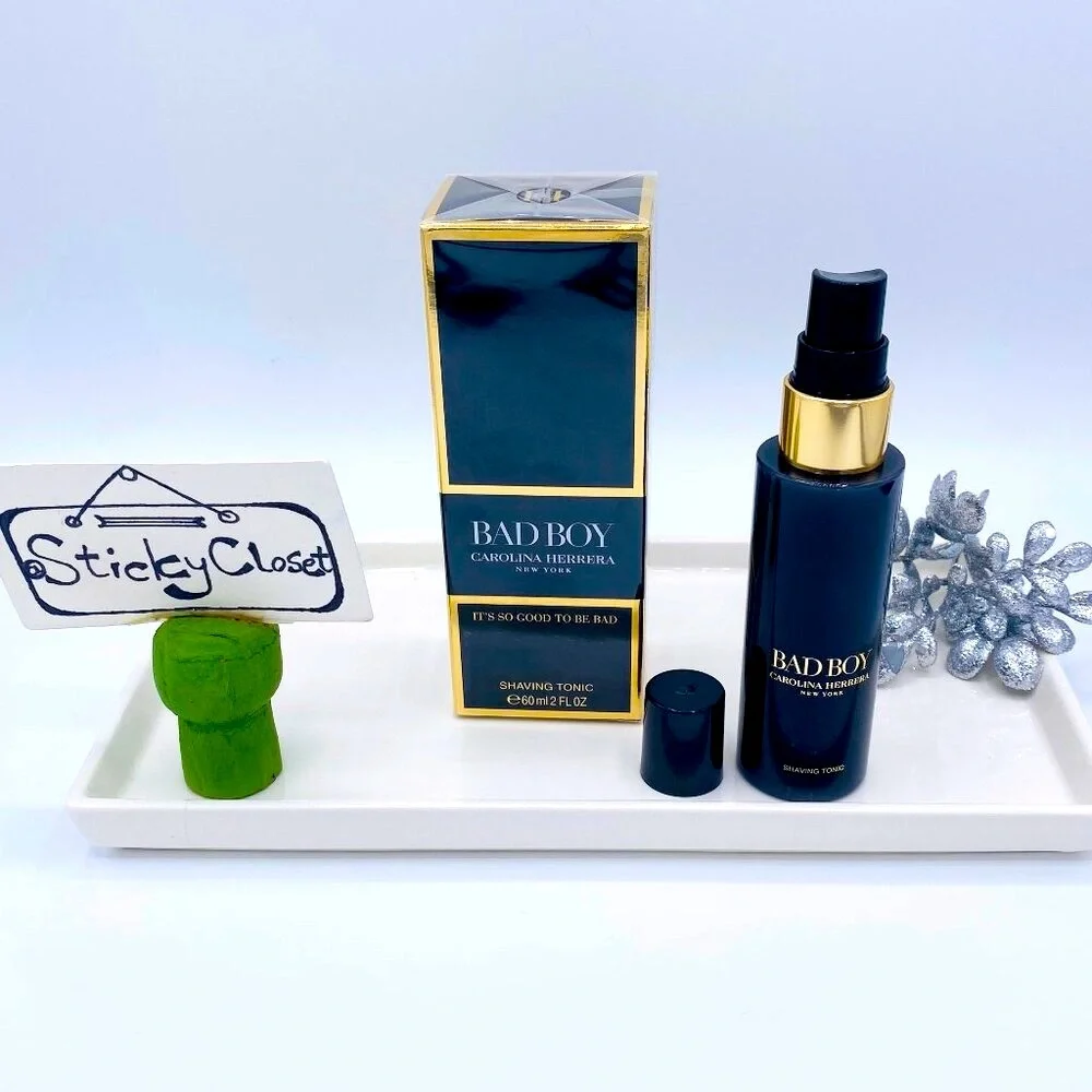 Carolina Herrera Bad Boy Shaving Tonic,Woody Grooming- Full 60ml,2oz-BOXED-NEW